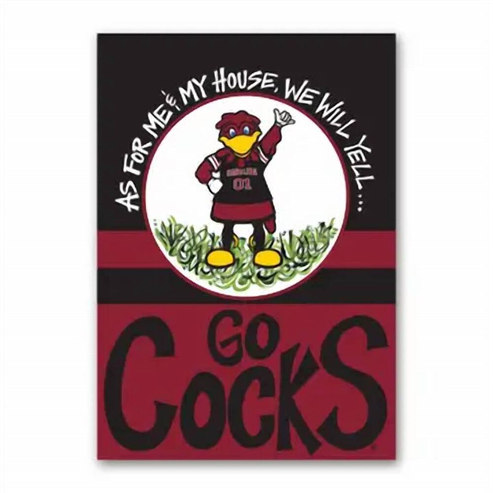 NEW MAGNOLIA LANE cocky house flag in red/ black